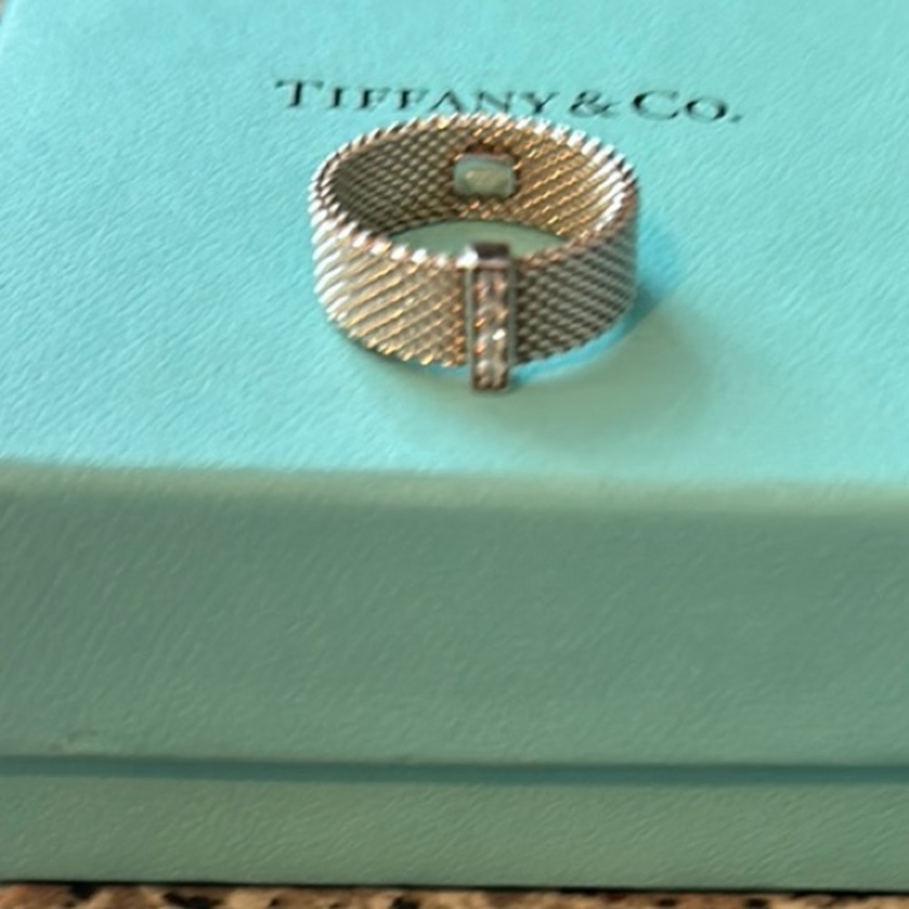 Tiffany & Co. Silver Mesh Ring